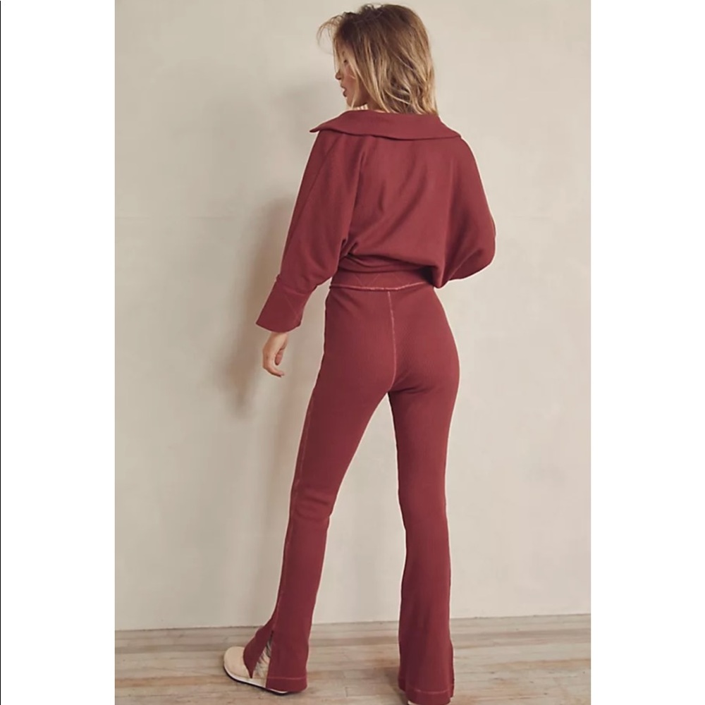 Free People Under The Stars Slim Flares in Rosewood Size Medium